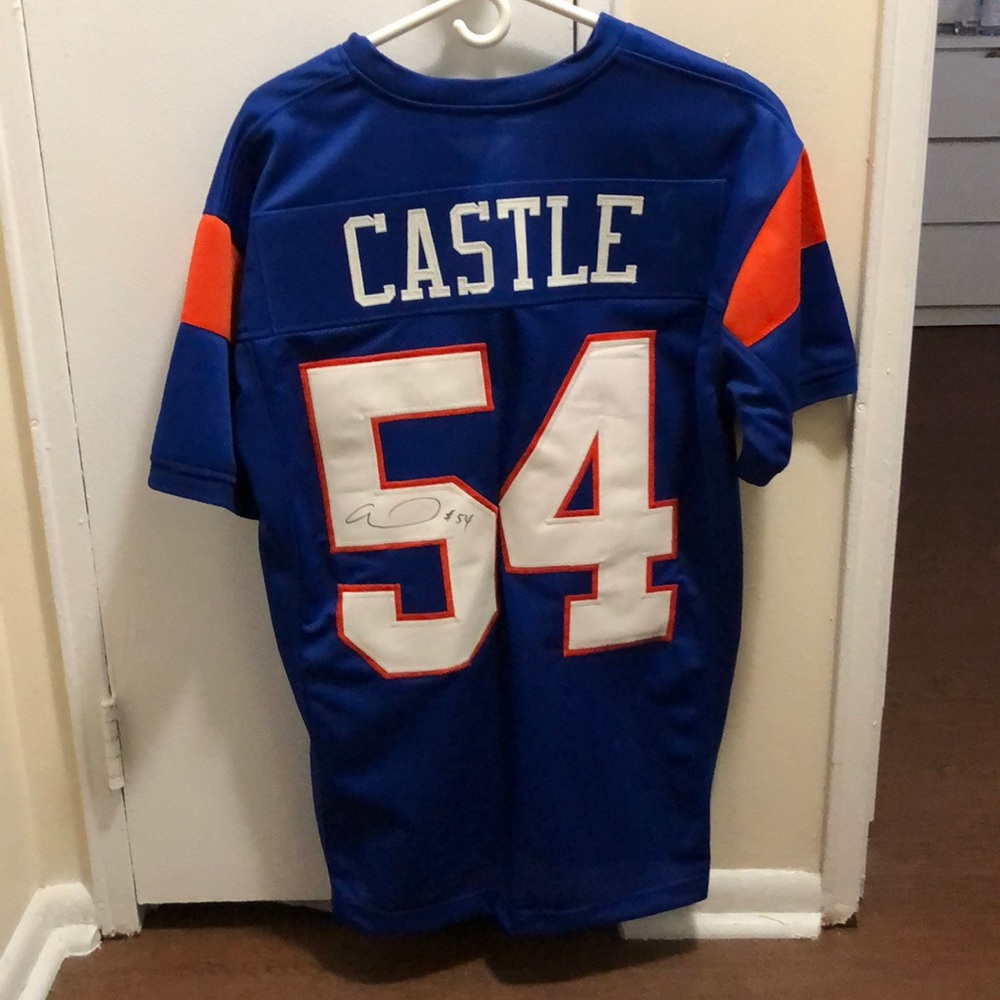 Autographed Thad Castle Jersey Blue Mountain State
